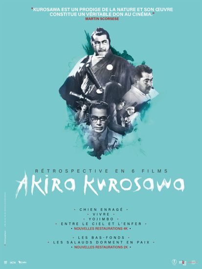 Affiche de rétrospective Kurosawa