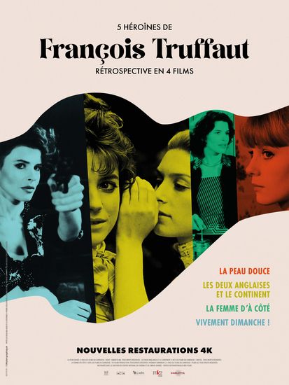 Affiche de 5 héroïnes de François Truffaut - partie 1 