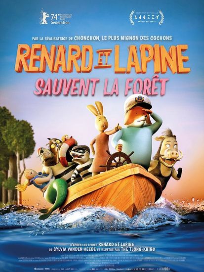 Affiche de Renard et Lapine sauvent la forêt réalisé par Mascha Halberstad